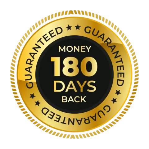 180 days money back guarantee